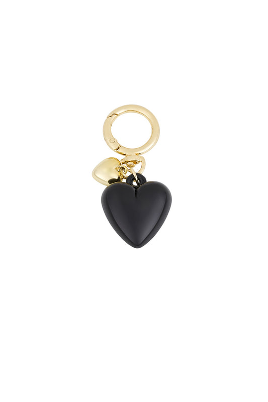 Bag Charm black heart