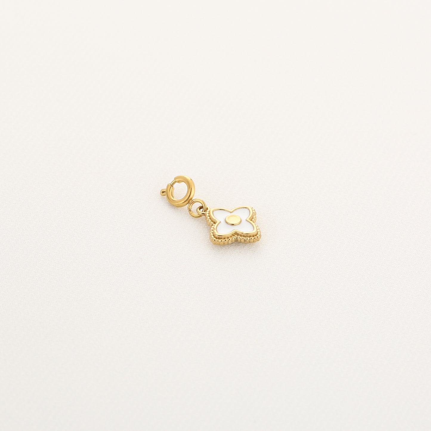 white Flower charm