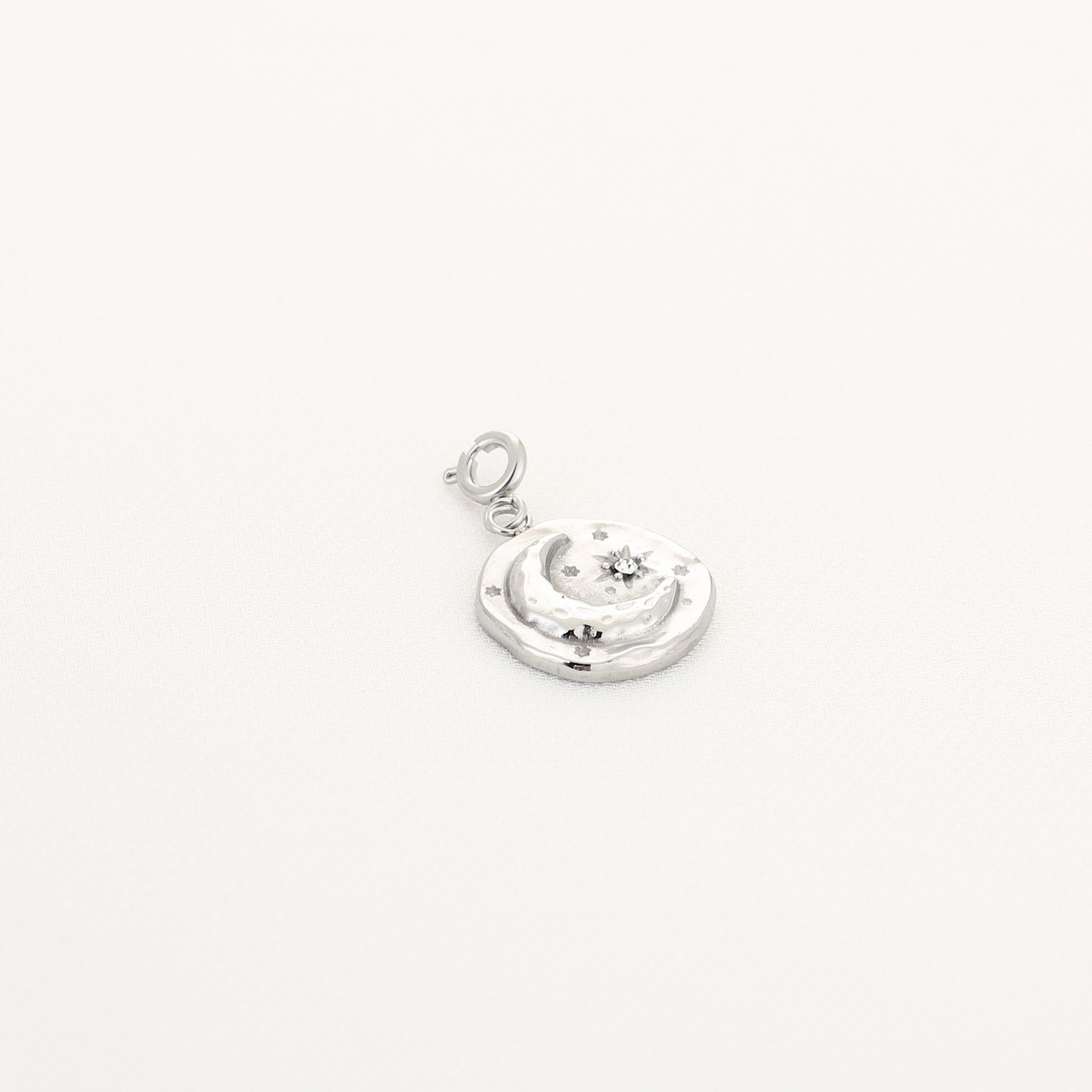 Moon and Sun charm - Silver