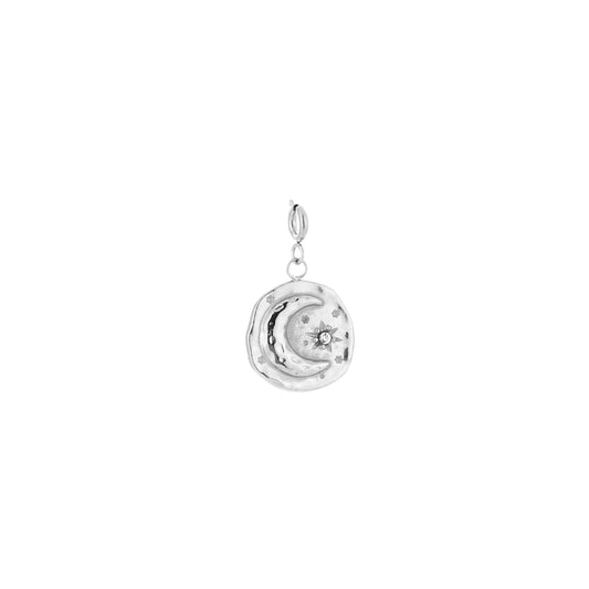Moon and Sun charm - Silver