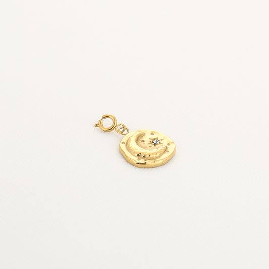 Moon and Sun charm - Gold