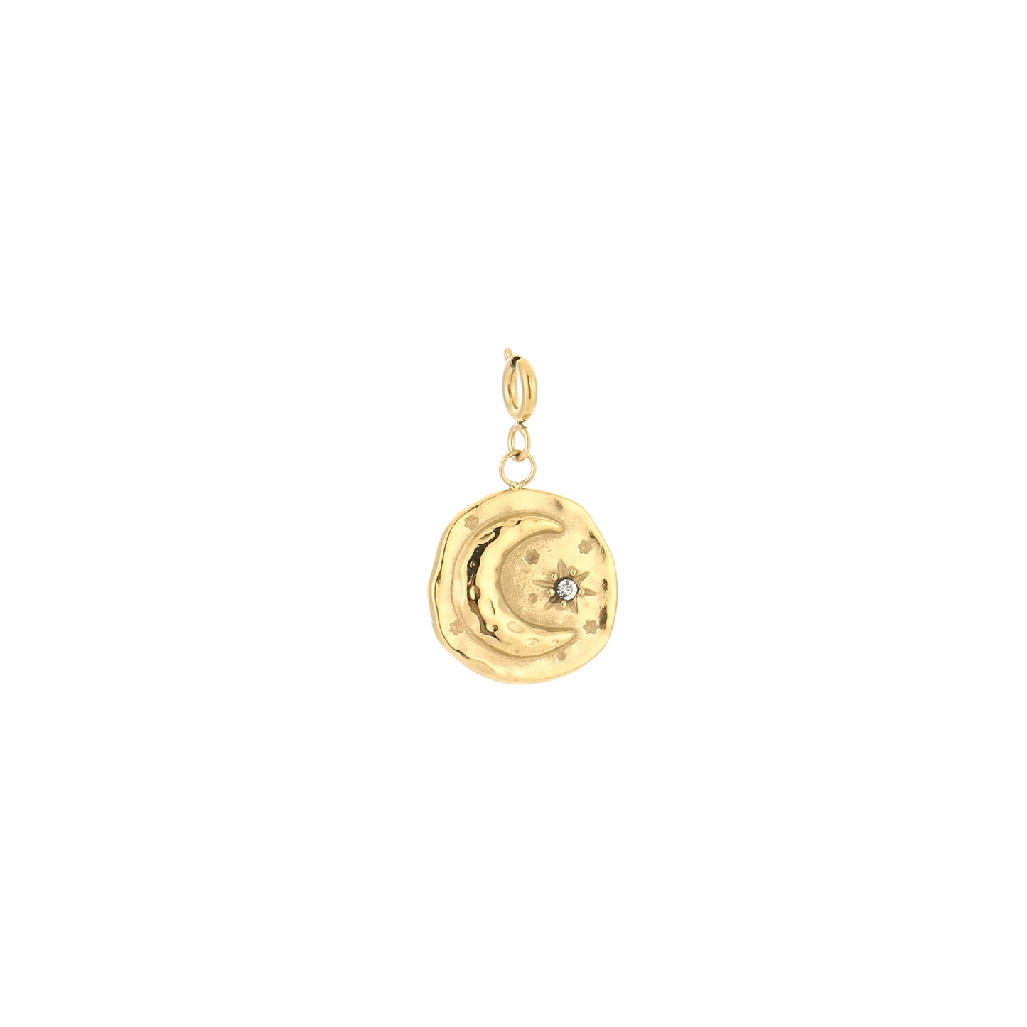 Moon and Sun charm - Gold