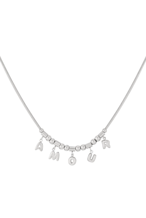 Amour Kiss Necklaces - Silver