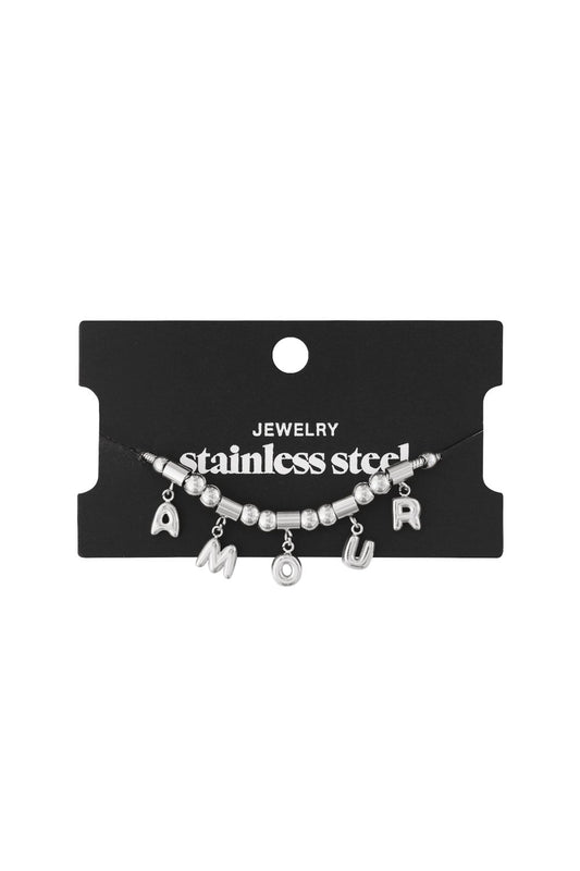 Amour Kiss Bracelet - Silver