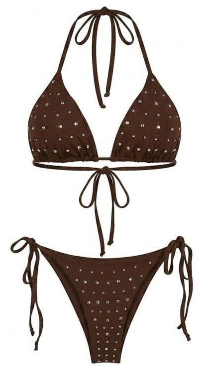 Studs bikini - Brown