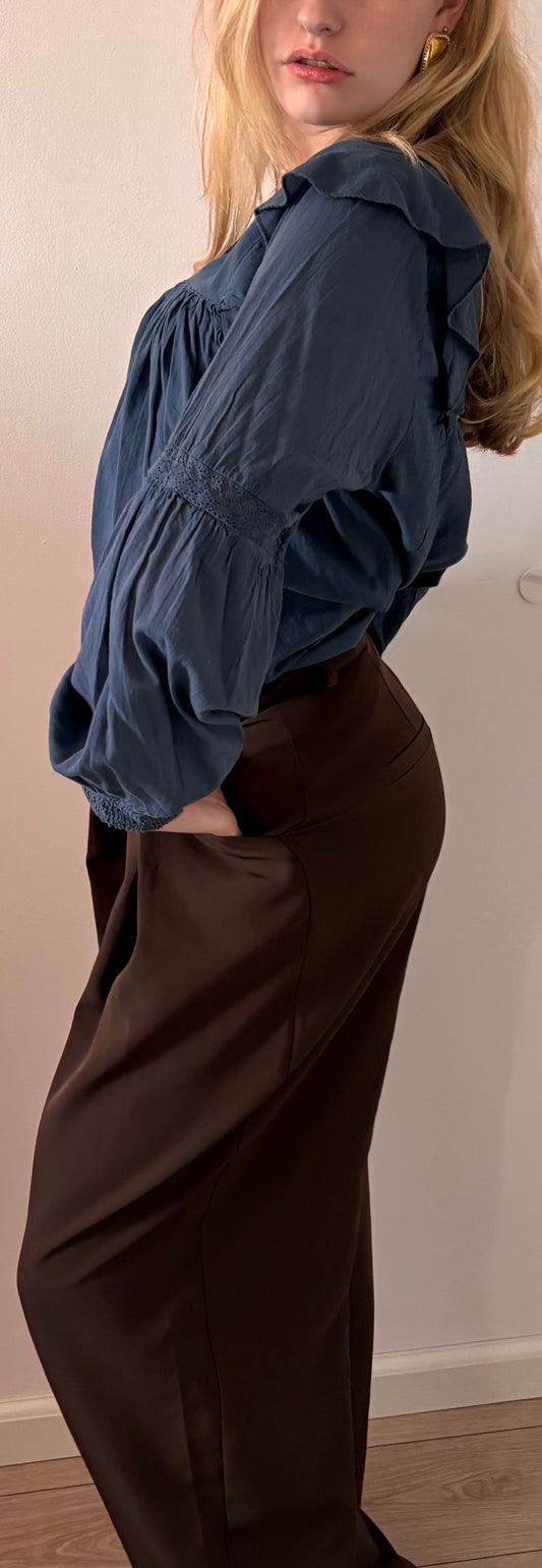 Tall wide leg pantalon