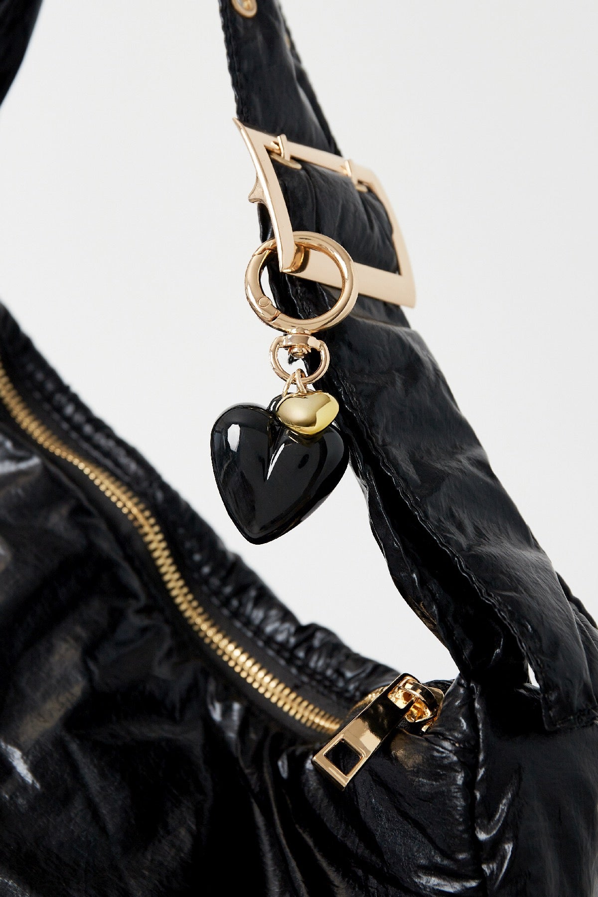 Bag Charm black heart