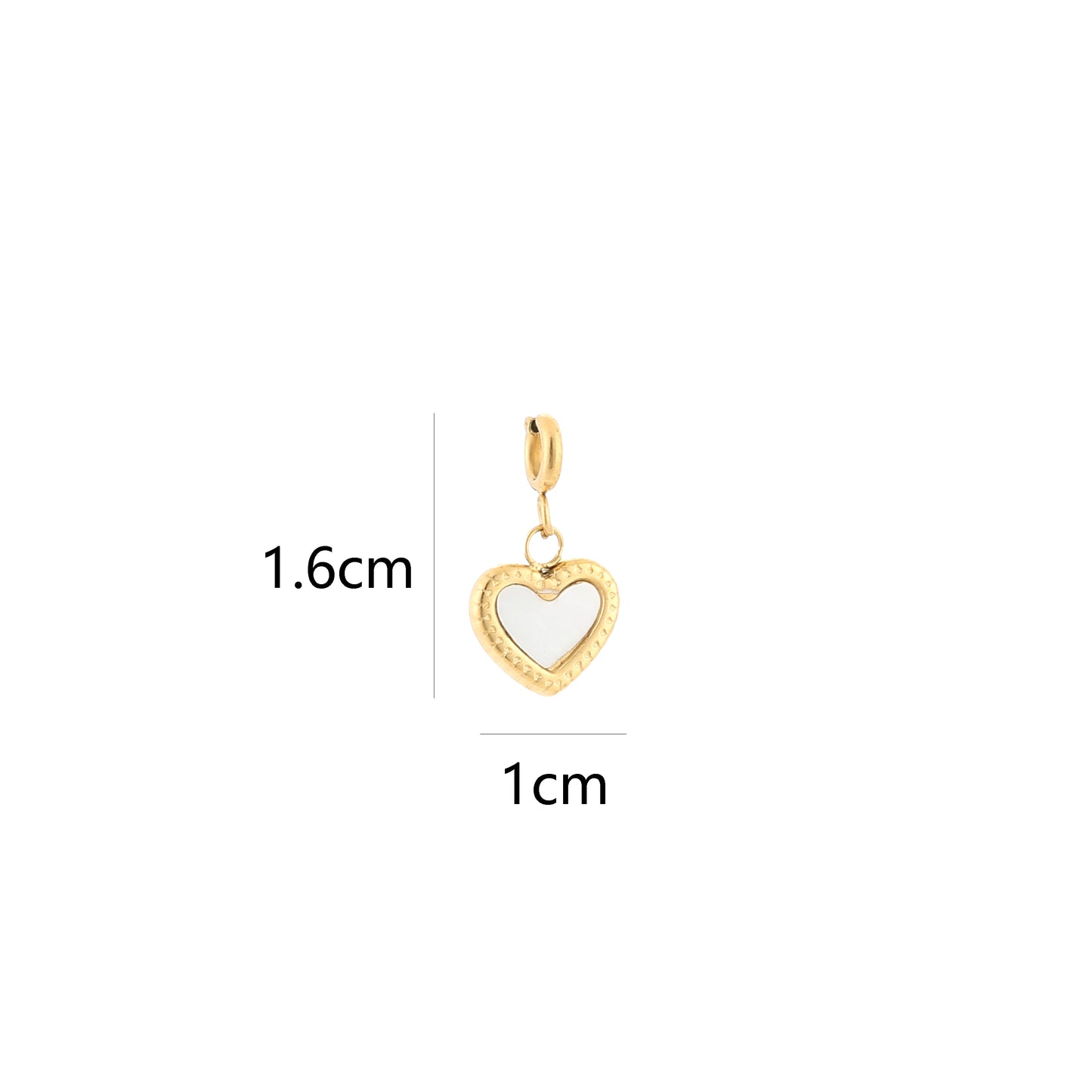 white Hart charm
