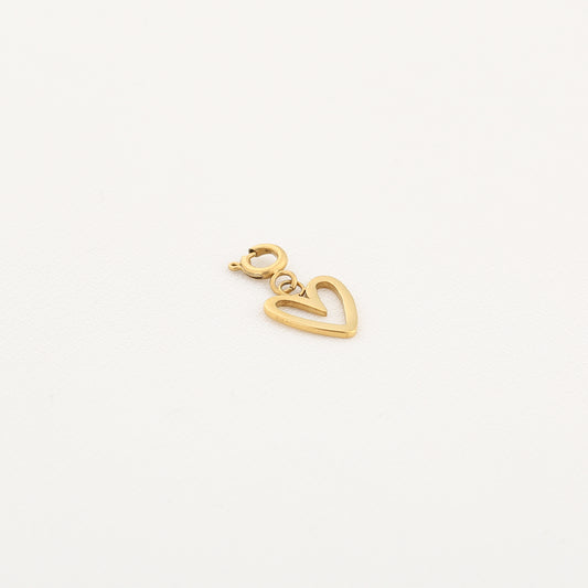 Open hart charm