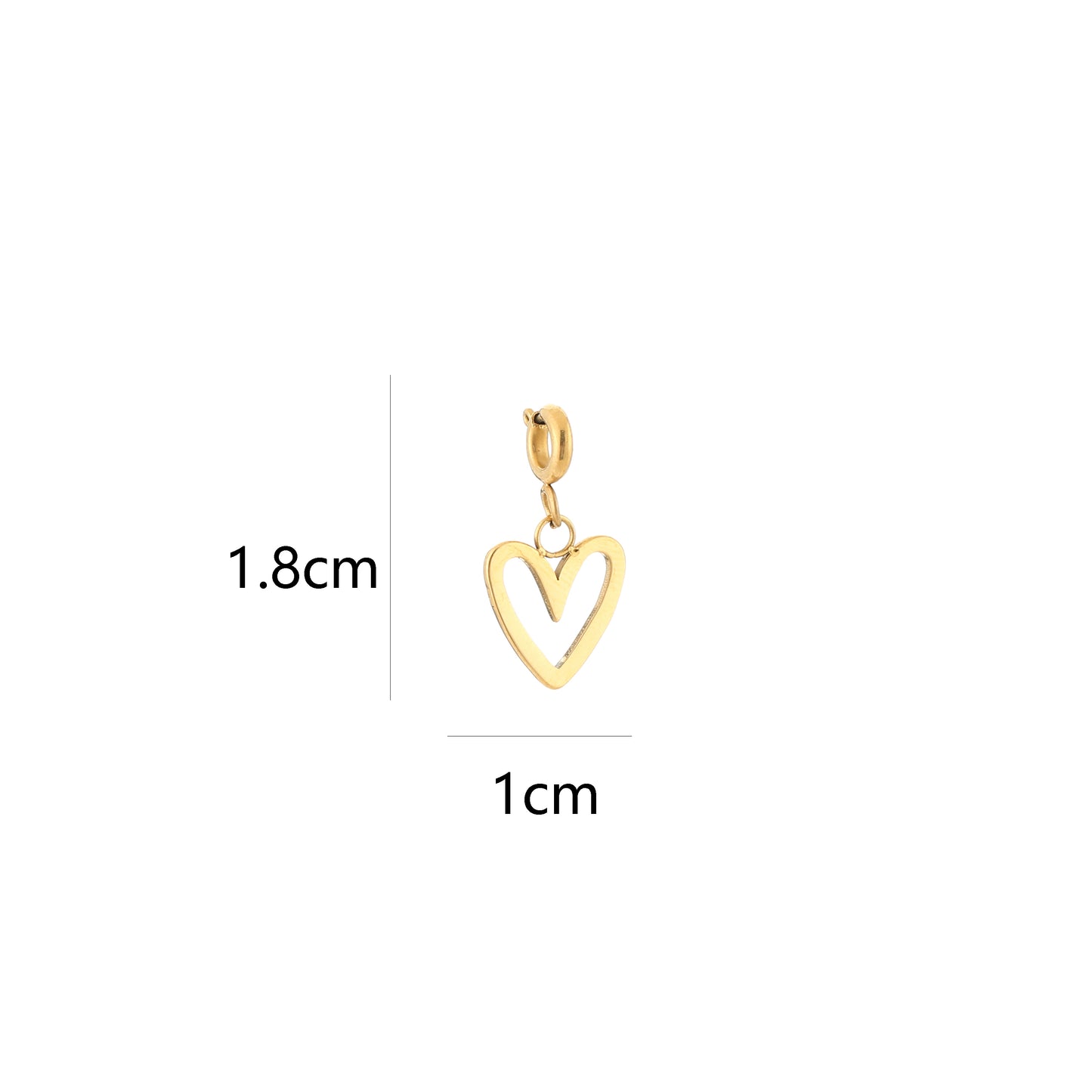 Open hart charm