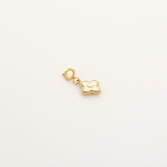 white Flower charm