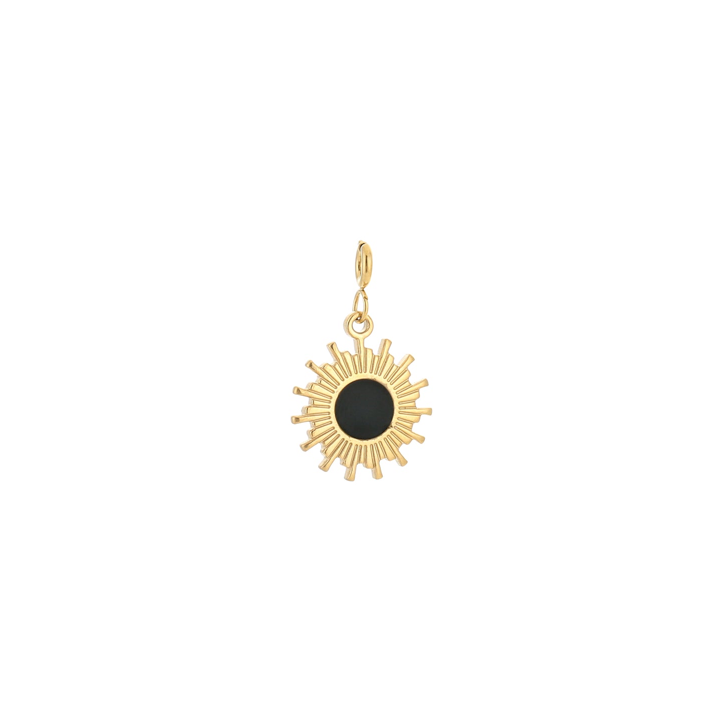 Black Sunflower charm