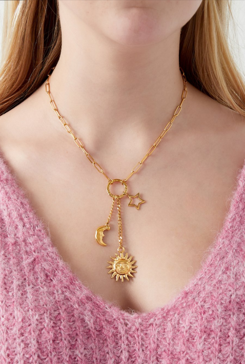 Sun and Moon necklace