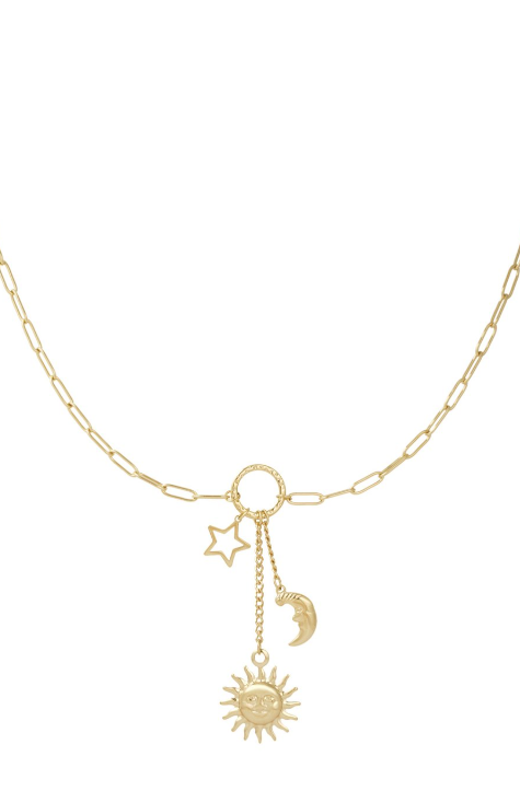 Sun and Moon necklace