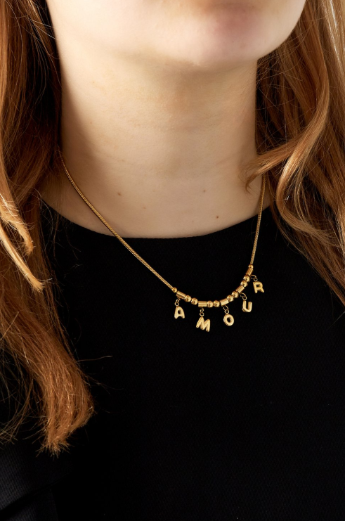 Amour Kiss Necklaces - Gold