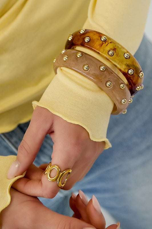 Dotted Bracelets - Brown